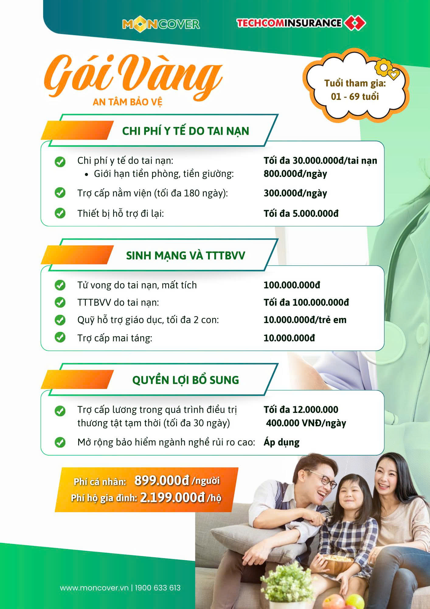 Giải pháp bảo hiểm tai nạn An tâm bảo vệ