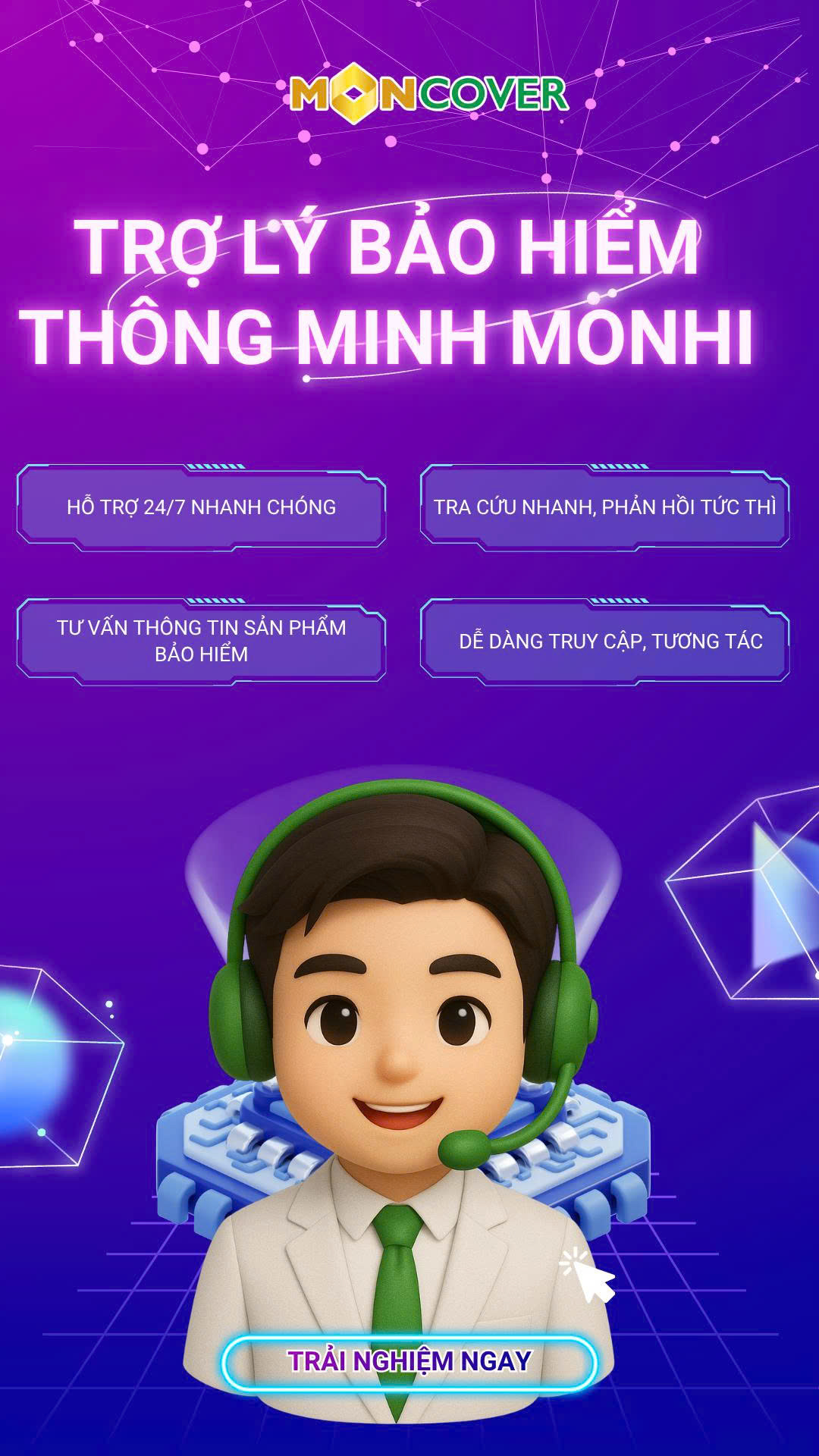 Giải pháp hỗ trợ toàn diện cho đối tác Moncover với Trợ lý thông minh MonHi